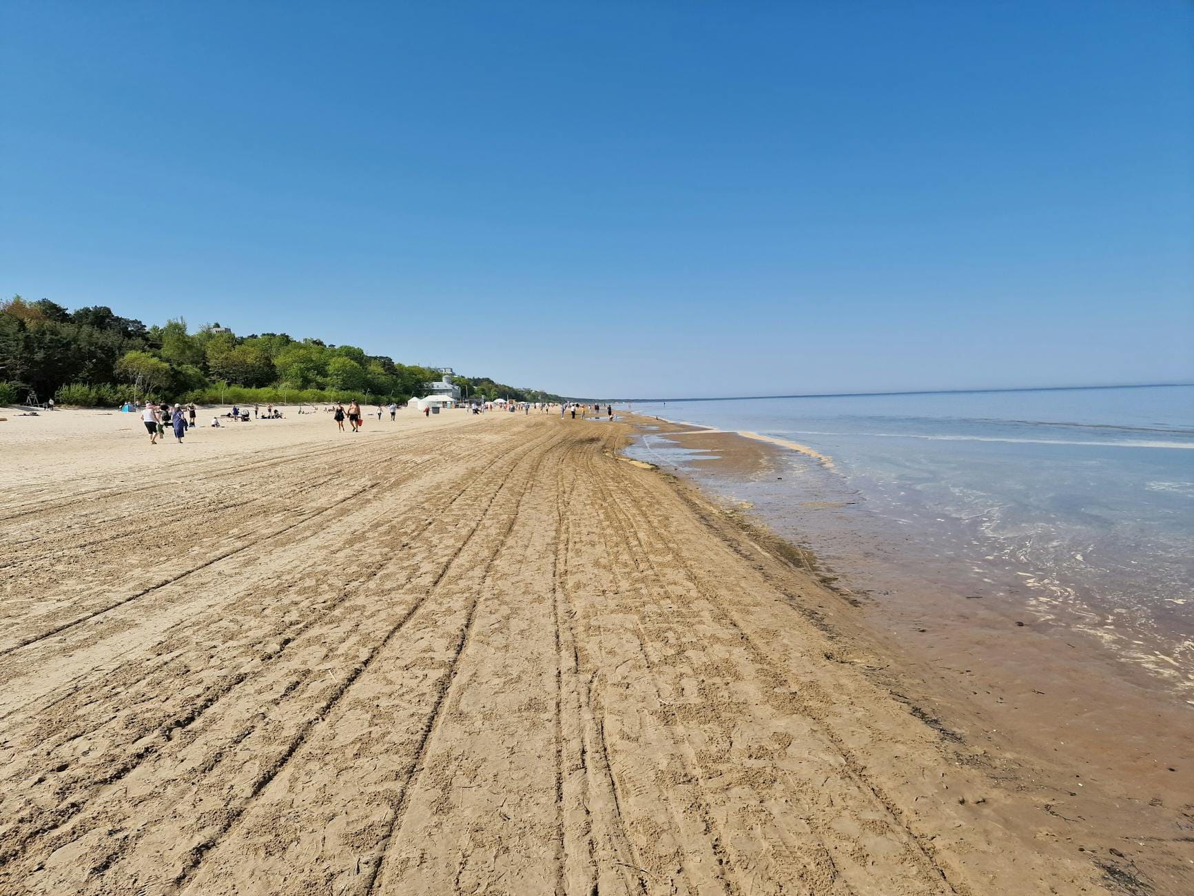 Plaża w Sztutowie w lipcu i sierpniu: kiedy jest najmniej ludzi i gdzie iść Szeroka piaszczysta plaża nad Bałtykiem w słoneczny letni dzień